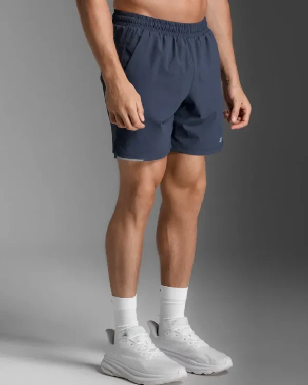 Sale 2XU Aero 7 Inch Shorts Midnight/Silver Reflective