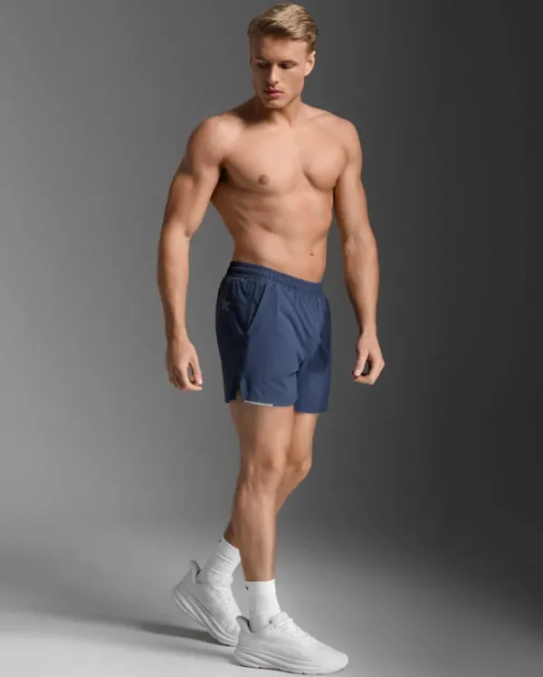 Discount 2XU Aero 5 Inch Shorts Midnight/Silver Reflective