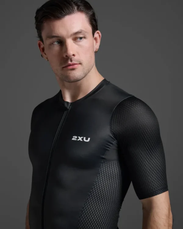 Fashion 2XU Aero Hex Tri Sleeved Top