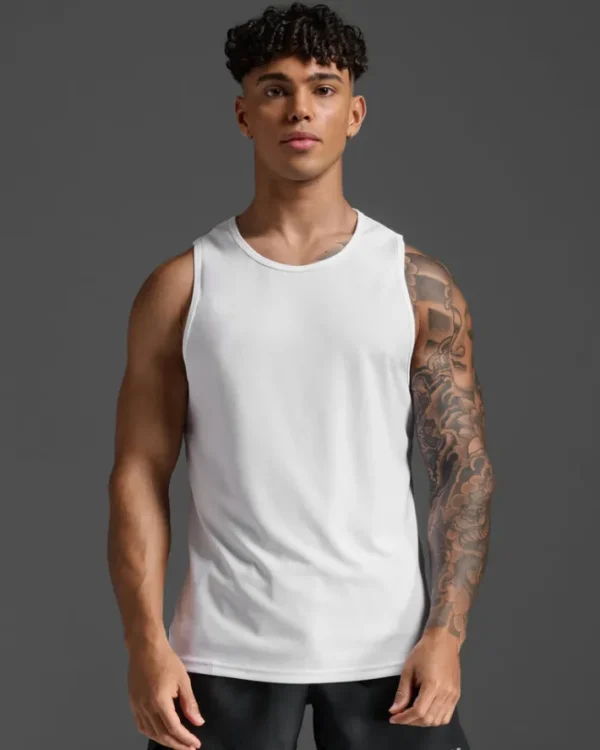 Sale 2XU Aero Tank White/Silver Reflective