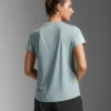 Fashion 2XU Aero Tee Smoke Blue/White Reflective