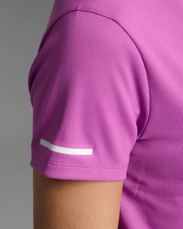 Sale 2XU Aero Tee Hyper Violet/White Reflective