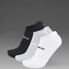 Outlet 2XU Ankle Socks 3 Pack Three/Colour