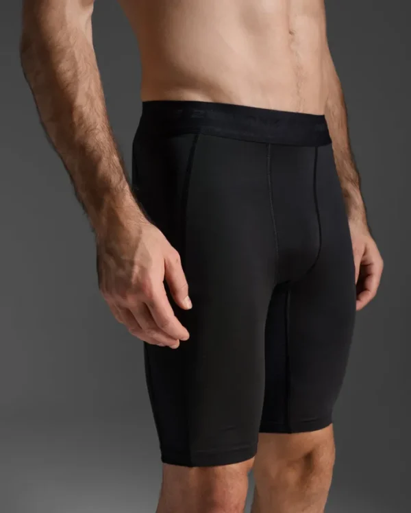 Online 2XU Base Layer Compression Shorts Black/Nero