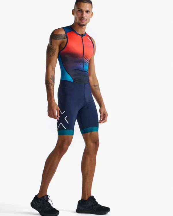 Hot 2XU Core Trisuit Poppy/Midnight