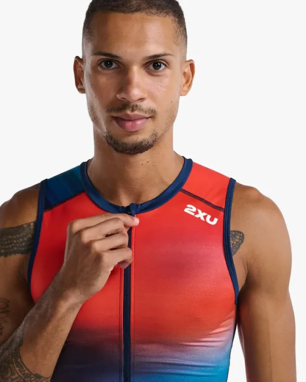 Hot 2XU Core Trisuit Poppy/Midnight