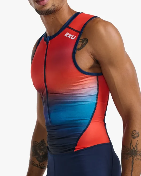 Hot 2XU Core Trisuit Poppy/Midnight