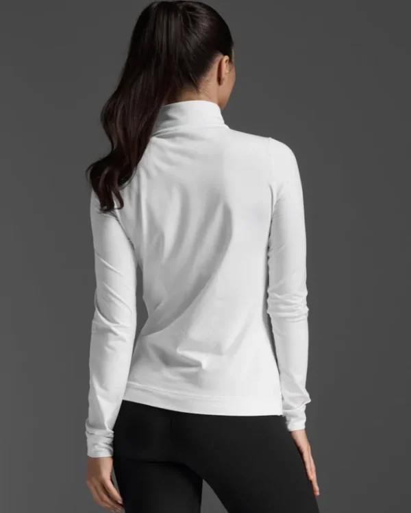 Online 2XU Flex 1/2 Zip Long Sleeve White/White