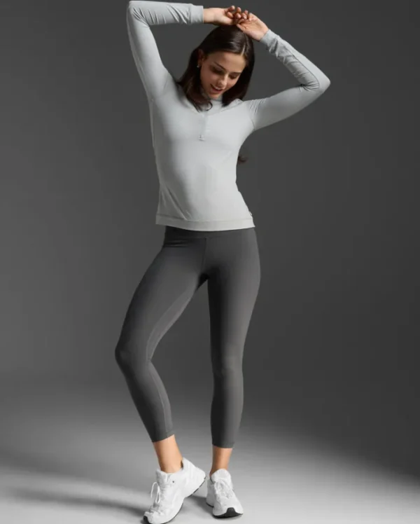 Fashion 2XU Flex 1/2 Zip Long Sleeve Harbor Mist/Harbor Mist