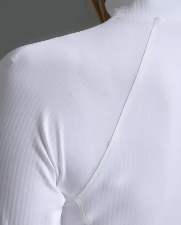 Outlet 2XU Flex Waffle 1/2 Zip Long Sleeve White/White