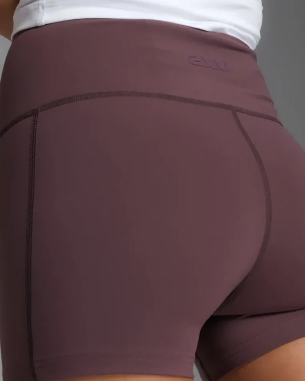 Fashion 2XU Form Soft Touch Hi-Rise Compression 4" Shorts Raisin/Raisin