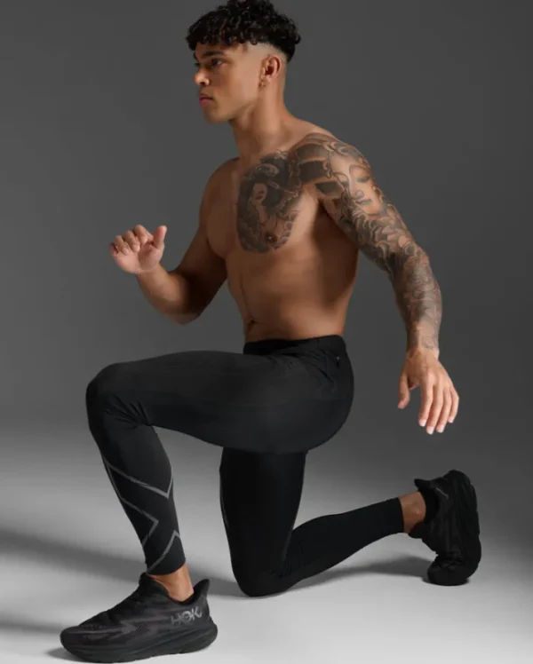 Sale 2XU Light Speed Compression Tights Black/ Black Reflective