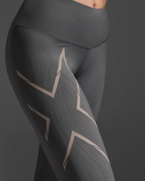 Sale 2XU Light Speed Mid-Rise Compression Tights Jupiter/Carbon Reflective