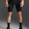 Sale 2XU Light Speed React Compression Shorts Black/White Reflective