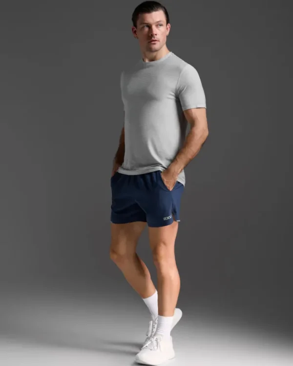 Fashion 2XU Signature Tee Harbor Mist/Harbor Mist