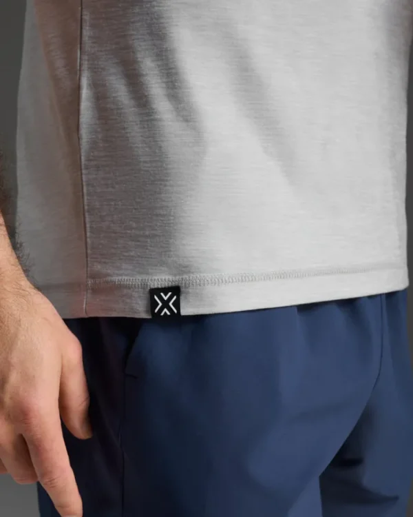 Fashion 2XU Signature Tee Harbor Mist/Harbor Mist