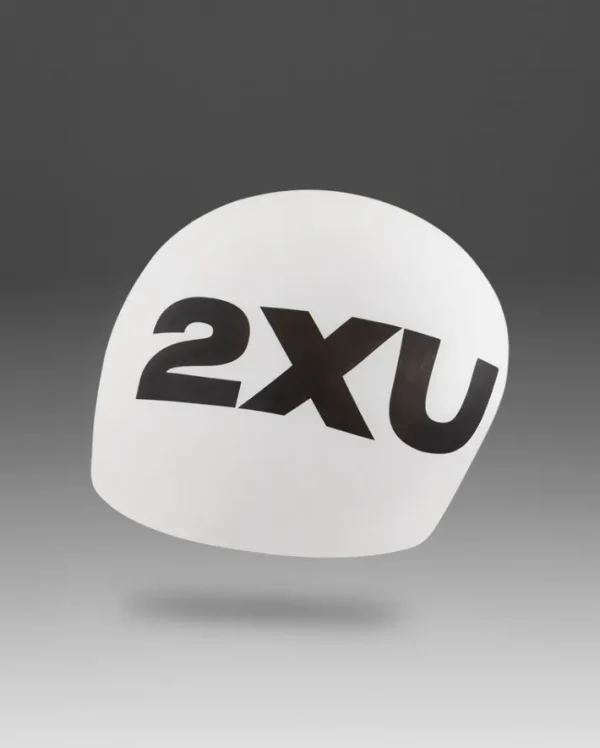 Best 2XU Silicone Swim Cap White/White