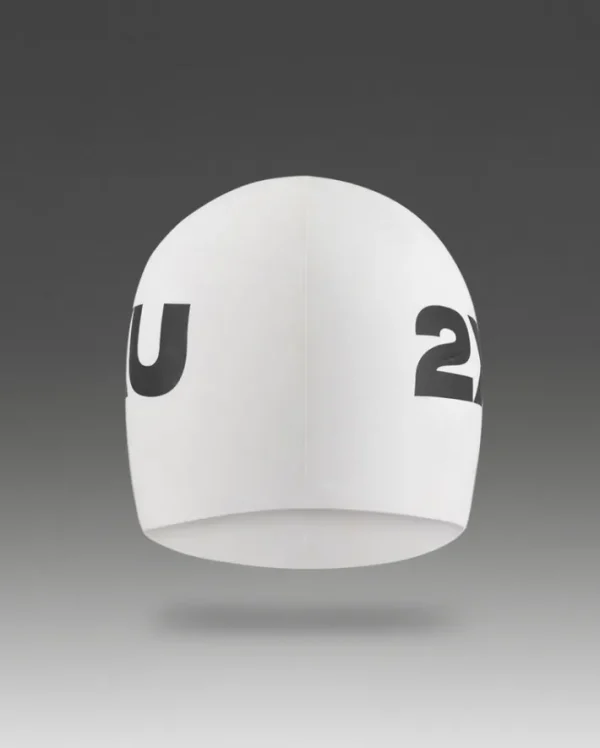 Best 2XU Silicone Swim Cap White/White