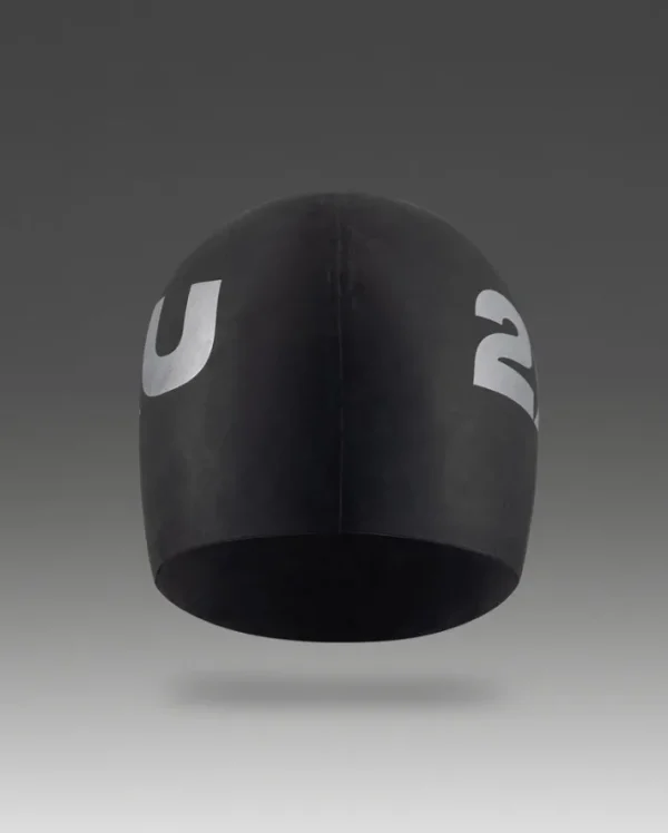 Sale 2XU Silicone Swim Cap Black/Black