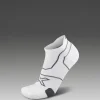 New 2XU Vectr Cushion No Show Socks White/Grey
