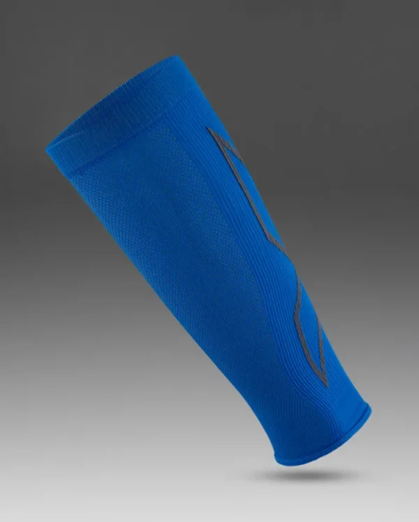 Online 2XU X Compression Calf Sleeves Vibrant Blue/Grey